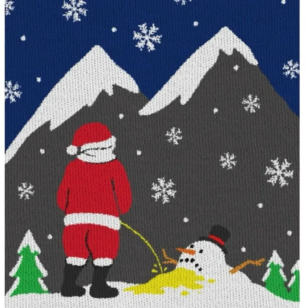 NEW Tipsy Elves‎ Men’s Melting Snowman Ugly Christmas Sweater Holiday Graphic XL